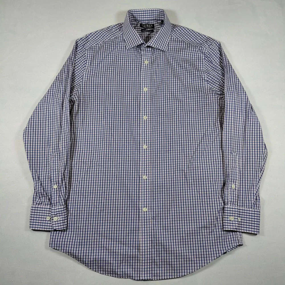 Lauren Ralph Lauren Black Label Mens Large Slim Fit Performance‎ Button Shirt